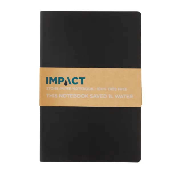  Impact A5 notes od kamenog papira - XD Collection Crna 