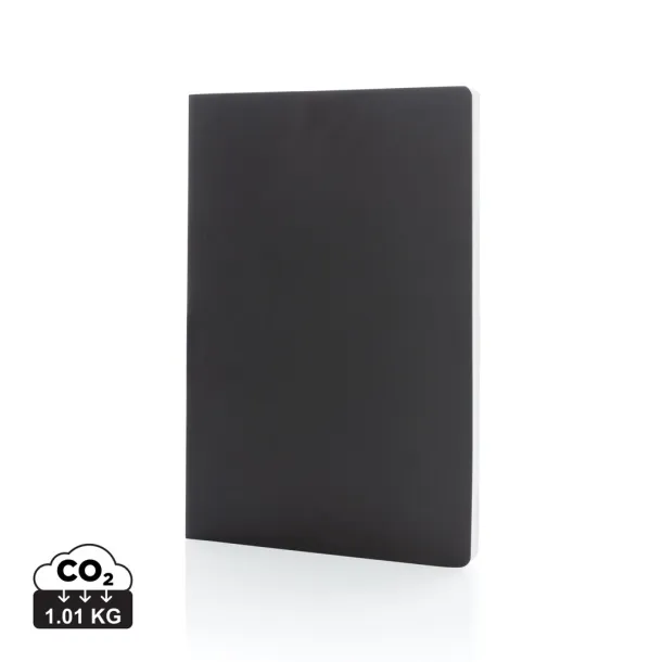  Impact softcover stone paper notebook A5 - XD Collection Black 