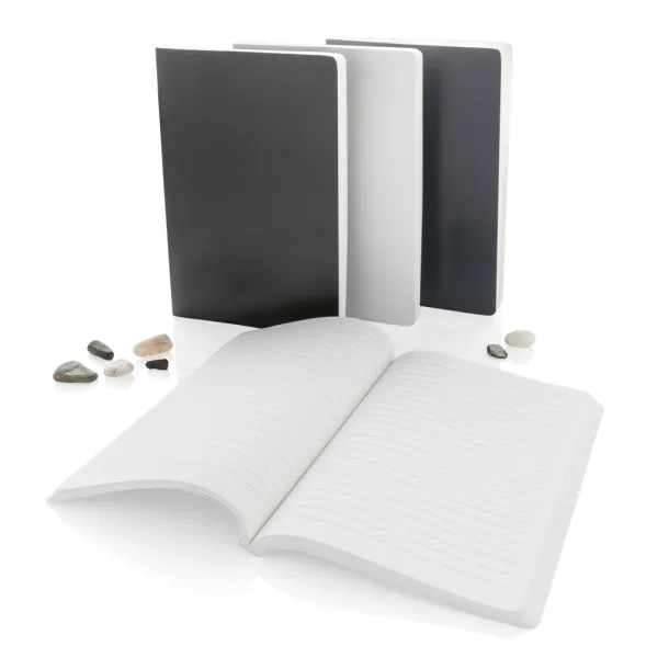  Impact softcover stone paper notebook A5 - XD Collection Black 