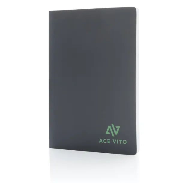  Impact softcover stone paper notebook A5 - XD Collection Anthracite 