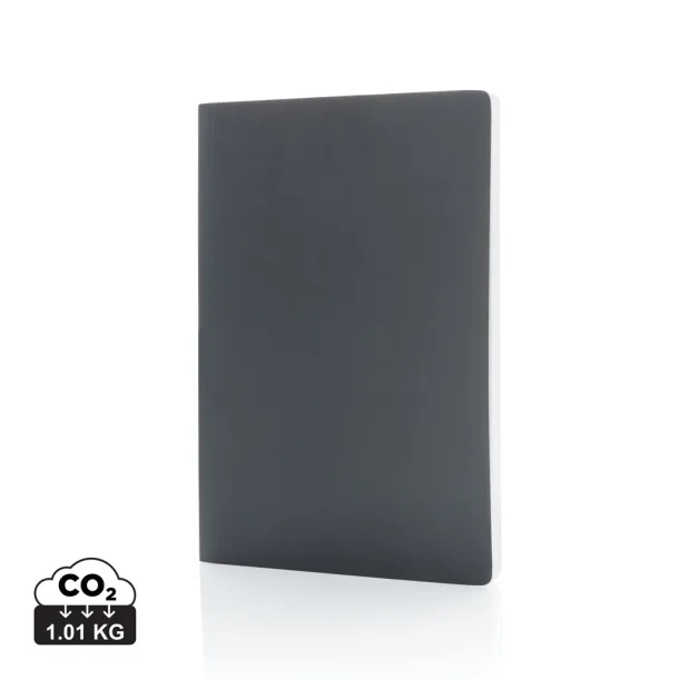  Impact softcover stone paper notebook A5 - XD Collection Anthracite 