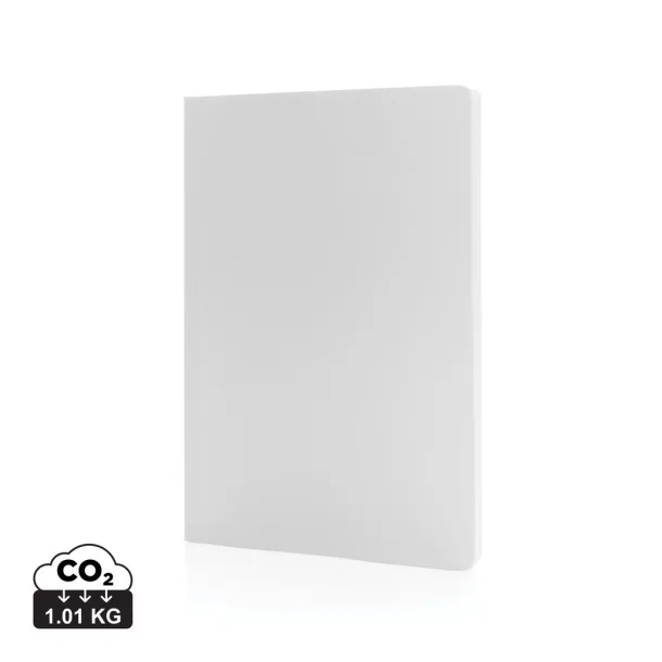  Impact softcover stone paper notebook A5 - XD Collection White 