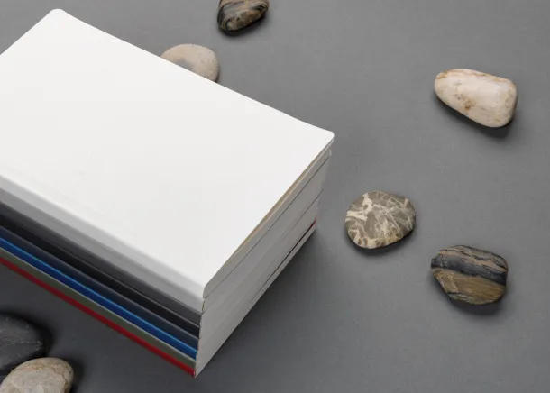  Impact softcover stone paper notebook A5 - XD Collection Crvena