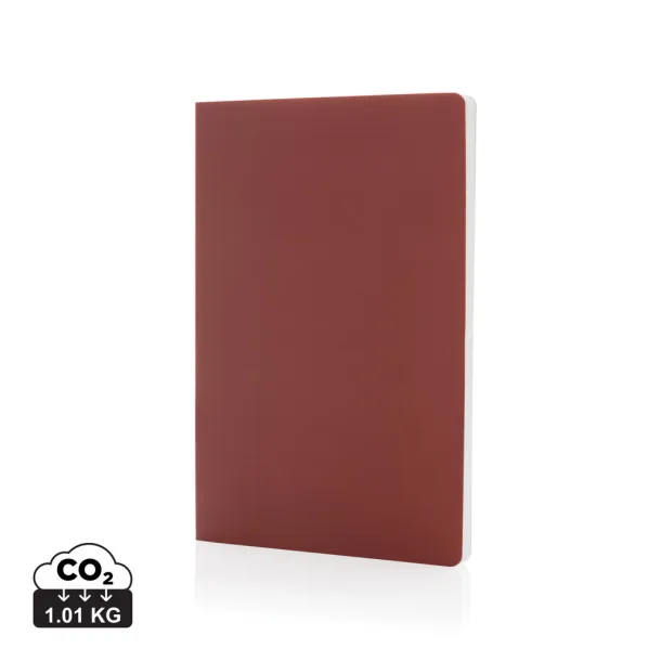  Impact softcover stone paper notebook A5 - XD Collection Crvena