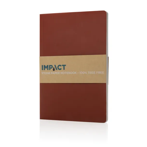  Impact A5 notes od kamenog papira - XD Collection Crvena