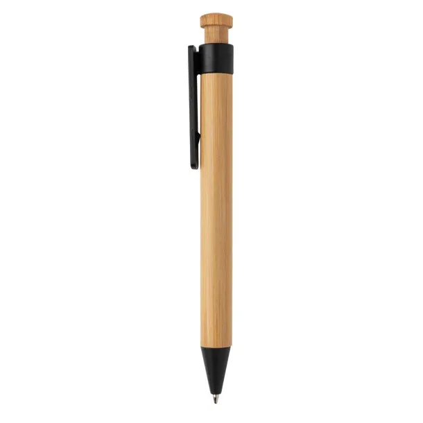  Bamboo pen with wheatstraw clip - XD Collection Black 