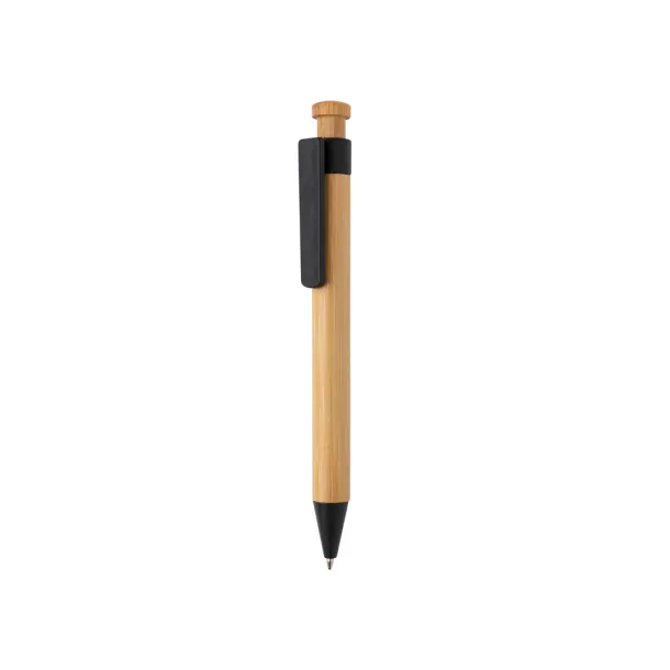  Bamboo pen with wheatstraw clip - XD Collection Black 