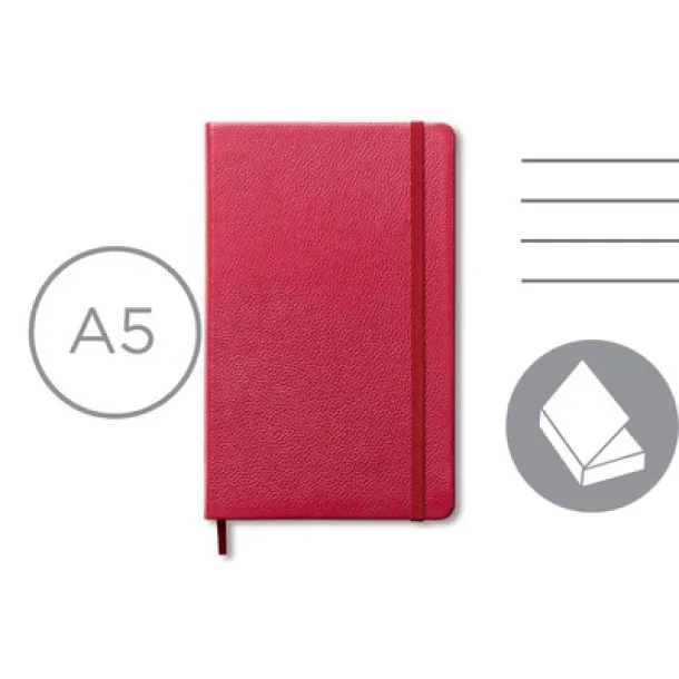  MOLESKINE klasični kožni notes, cca A5 red