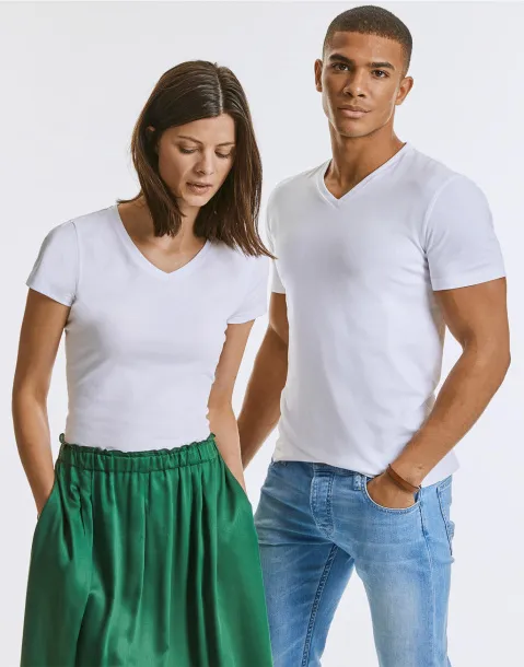  Men's Pure Organic V-Neck Tee - Russell Pure Organic