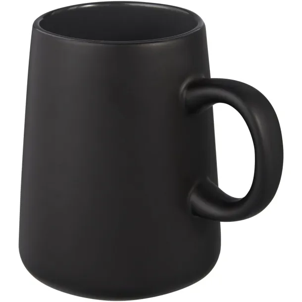 Joe 450 ml ceramic mug - Unbranded Solid black