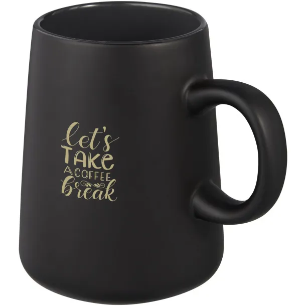 Joe 450 ml ceramic mug Solid black