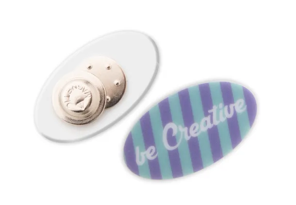 ColoBadge personalizirani bedž s magnetnom kopčom Bijela