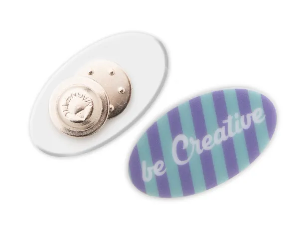 ColoBadge personalizirani bedž s magnetnom kopčom Bijela