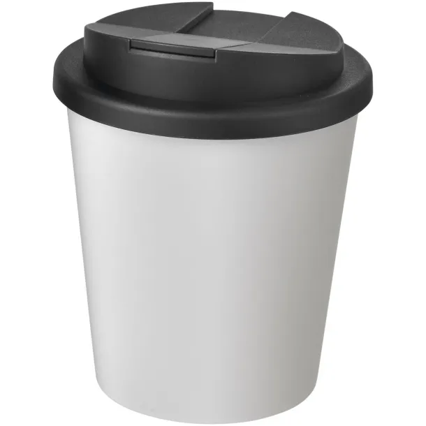 Americano Espresso® 250 ml tumbler with spill-proof lid - Unbranded White Solid black