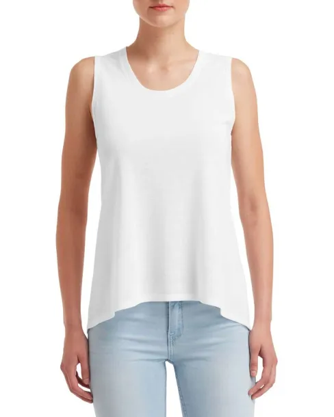  WOMEN'S FREEDOM SLEEVELESS TEE - Anvil White