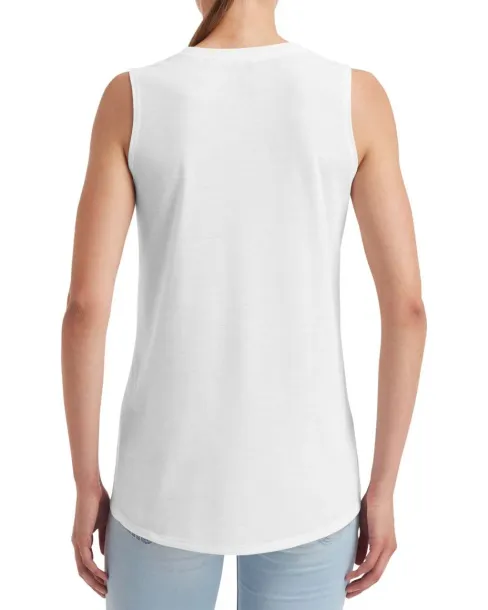  WOMEN'S FREEDOM SLEEVELESS TEE - Anvil White