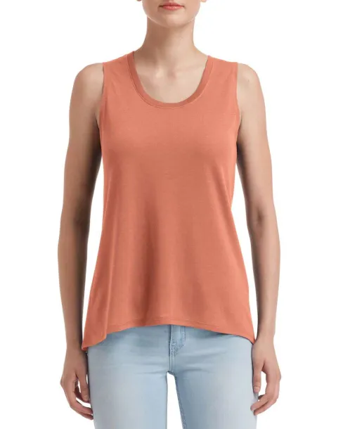  WOMEN'S FREEDOM SLEEVELESS TEE - Anvil Terracotta