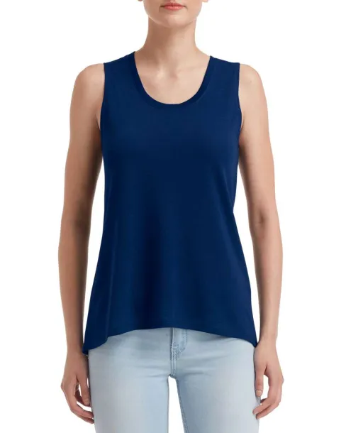  WOMEN'S FREEDOM SLEEVELESS TEE - Anvil Navy