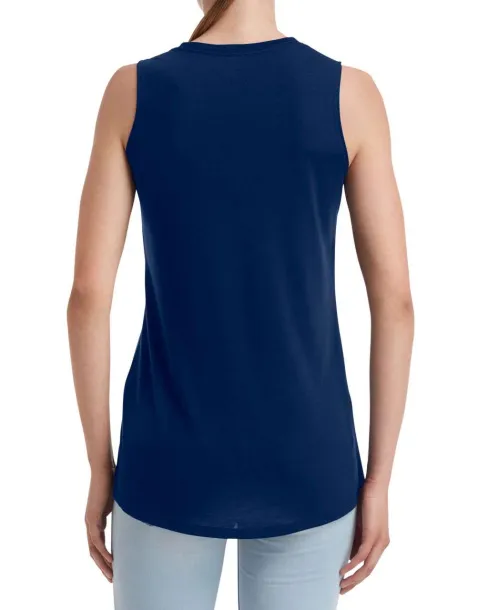  WOMEN'S FREEDOM SLEEVELESS TEE - Anvil Navy