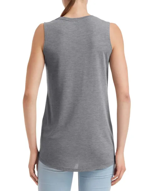  WOMEN'S FREEDOM SLEEVELESS TEE - Anvil Graphite Heather