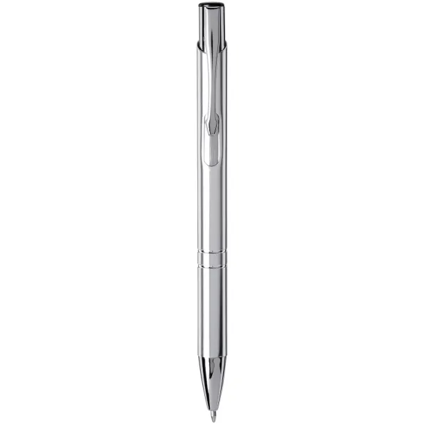 Moneta anodized aluminium click ballpoint pen Chrome