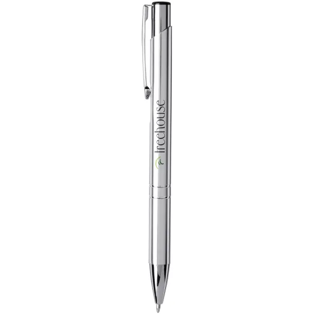 Moneta anodized aluminium click ballpoint pen Chrome