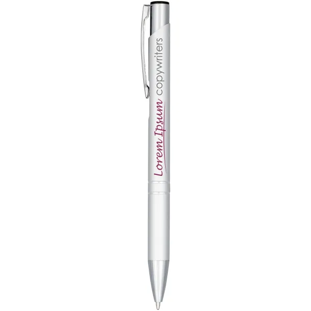 Moneta anodized aluminium click ballpoint pen Silver