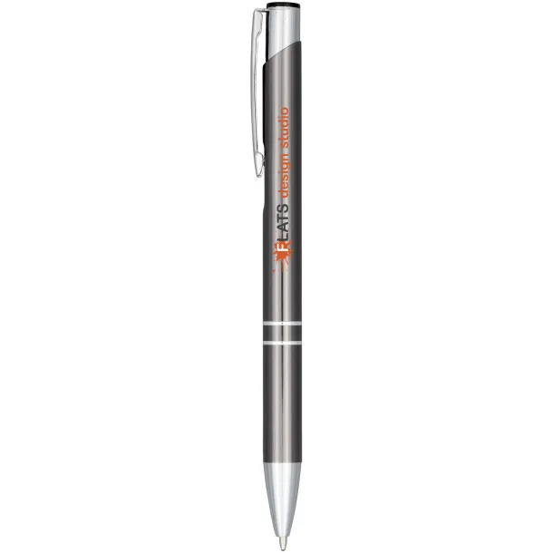 Moneta anodized aluminium click ballpoint pen Grey