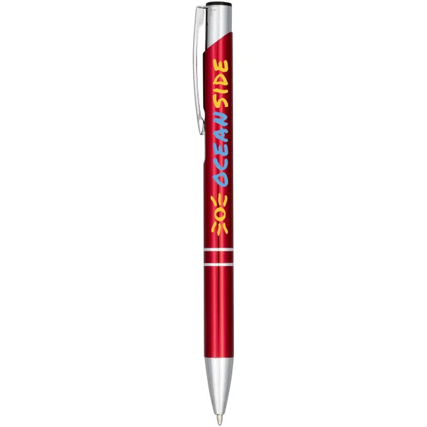 Moneta anodized aluminium click ballpoint pen Red