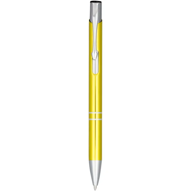 Moneta anodized aluminium click ballpoint pen Yellow