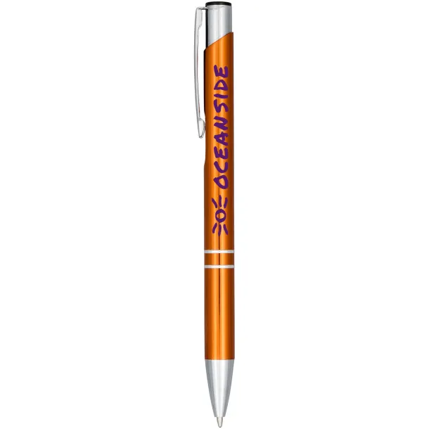 Moneta anodized aluminium click ballpoint pen Orange