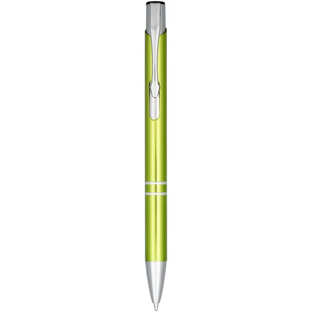 Moneta anodized aluminium click ballpoint pen Lime