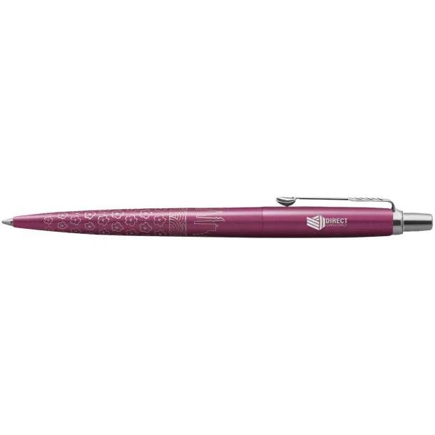 Parker Jotter SE Global Icons colour trim ballpoint pen - Parker Transparent pink