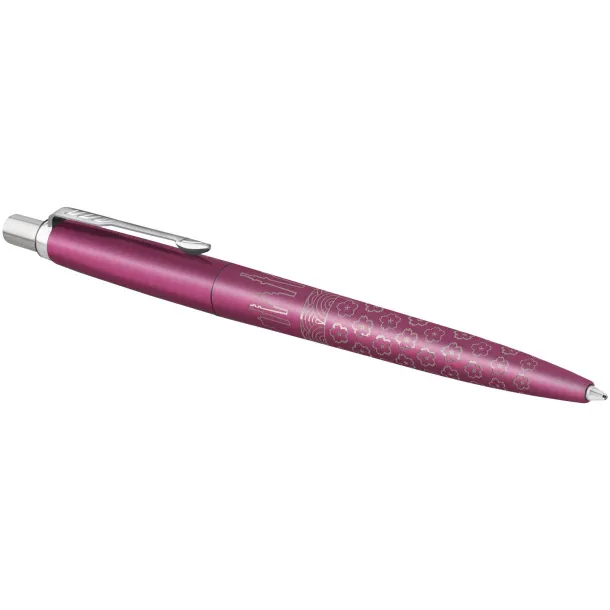 Parker Jotter SE Global Icons colour trim ballpoint pen - Parker Transparent pink