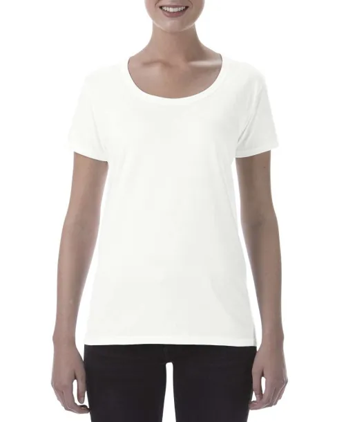  SOFTSTYLE® LADIES' DEEP SCOOP T-SHIRT - Gildan White