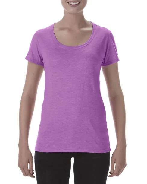  SOFTSTYLE® LADIES' DEEP SCOOP T-SHIRT - Gildan Heather Radiant Orchid