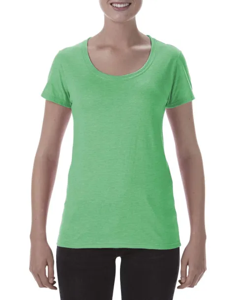  SOFTSTYLE® LADIES' DEEP SCOOP T-SHIRT - Gildan Heather Irish Green