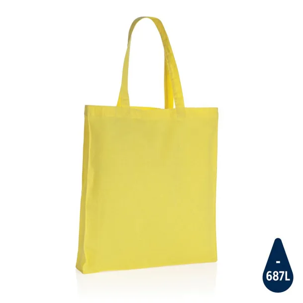  Impact AWARE™ Recycled cotton tote w/bottom, 145 g/m² - XD Collection Yellow 