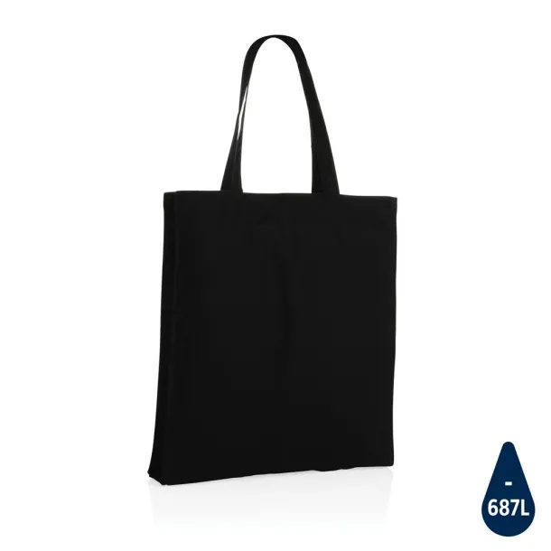  Impact AWARE™ Recycled cotton tote w/bottom, 145 g/m² - XD Collection Black 