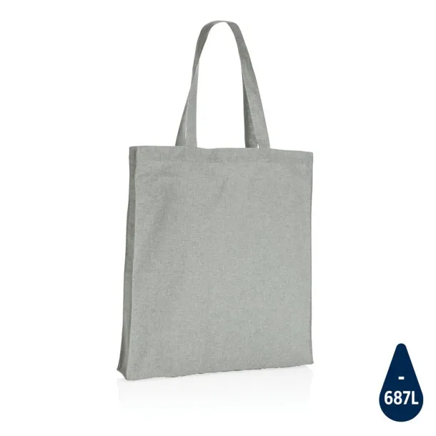  Impact AWARE™ Recycled cotton tote w/bottom, 145 g/m² - XD Collection Grey 