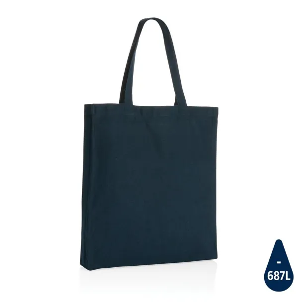  Impact AWARE™ Recycled cotton tote w/bottom, 145 g/m² - XD Collection Navy Blue 