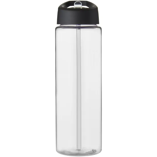 H2O Vibe 850 ml spout lid sport bottle - Unbranded White Solid black