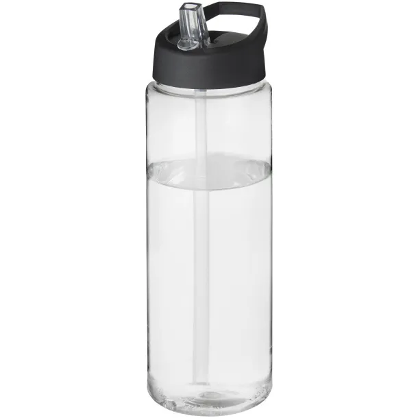 H2O Vibe 850 ml spout lid sport bottle - Unbranded White Solid black