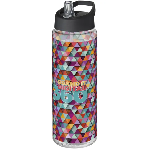 H2O Vibe sportska boca, 750 ml - Unbranded Bijela Solid black