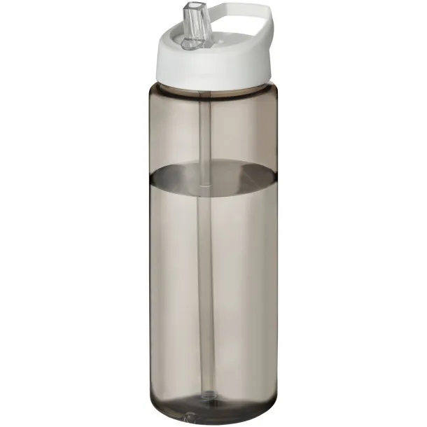 H2O Vibe 850 ml spout lid sport bottle Charcoal White