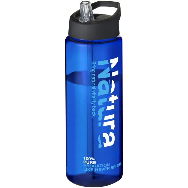 H2O Vibe 850 ml spout lid sport bottle Blue Solid black