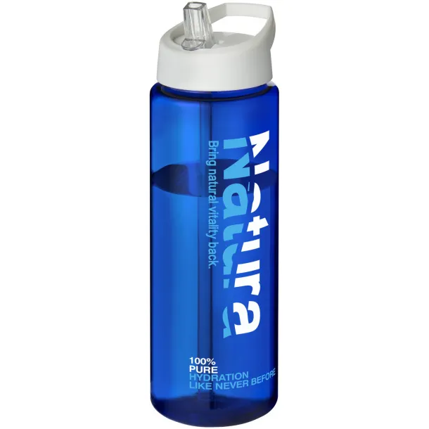 H2O Vibe 850 ml spout lid sport bottle Blue White