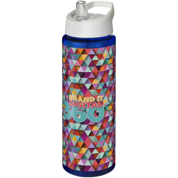 H2O Vibe 850 ml spout lid sport bottle Blue White