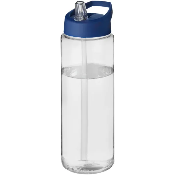 H2O Vibe 850 ml spout lid sport bottle - Unbranded White Blue