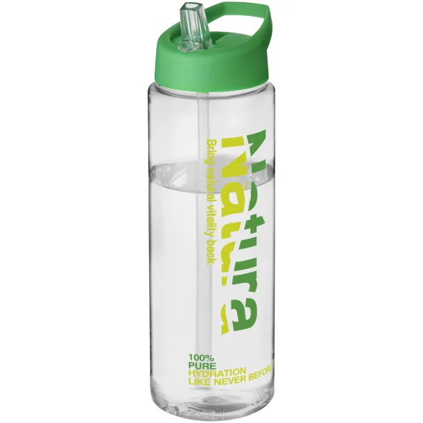 H2O Vibe 850 ml spout lid sport bottle - Unbranded White Green